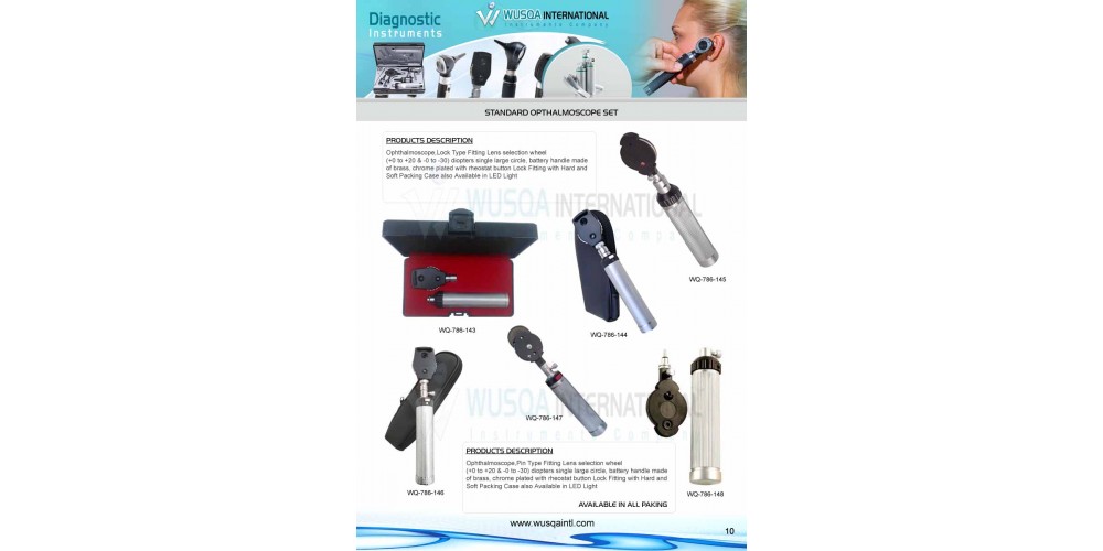 Conventional Ophthalmoscope Set